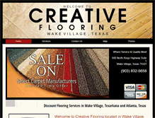 Tablet Screenshot of creativeflooringwakevillage.com